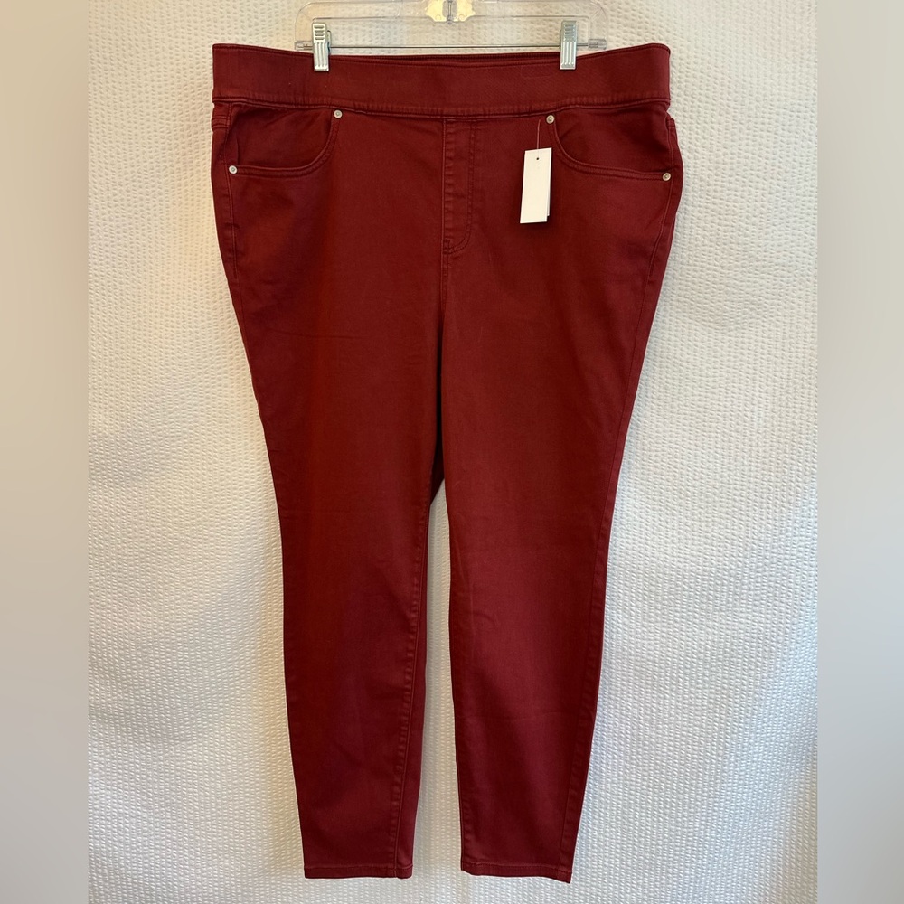 Lane Bryant Women’s Red Jeggings Jeans Size: 20 Short NWT